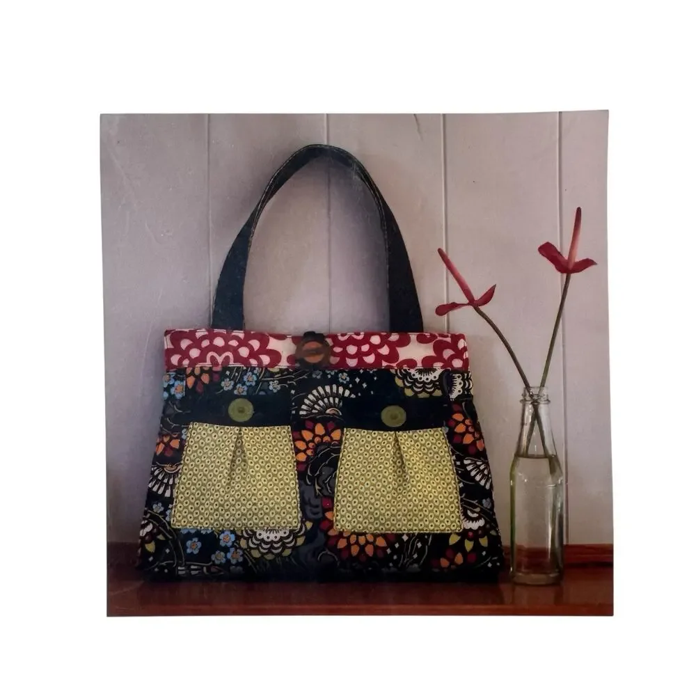 MELLY & ME Black Forest Bag Sewing Pattern #M018 Purse Pockets Handbag Tote